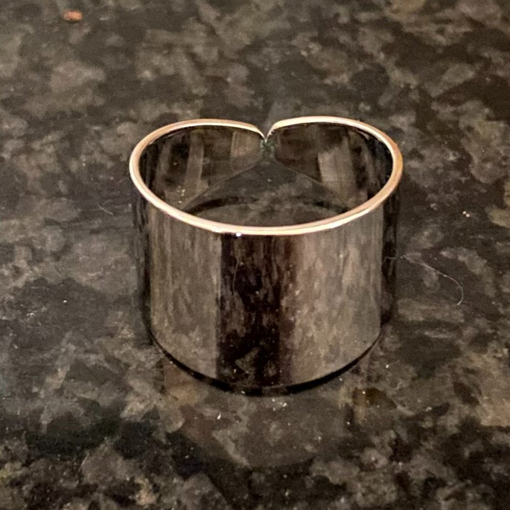 Cloverpost Solid Cuff Ring- Silver
